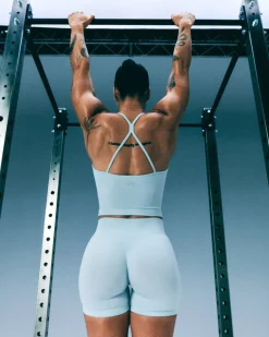 EnhanceLift™ Seamless Shorts with Grey Logo