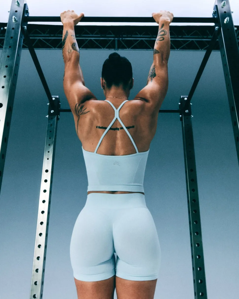 EnhanceLift™ Seamless Shorts with Grey Logo