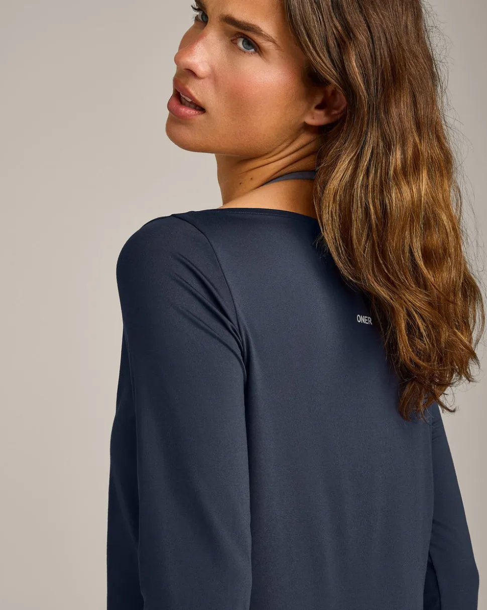 FormeSoft™ Relaxed Slash Neck Long Sleeve Top