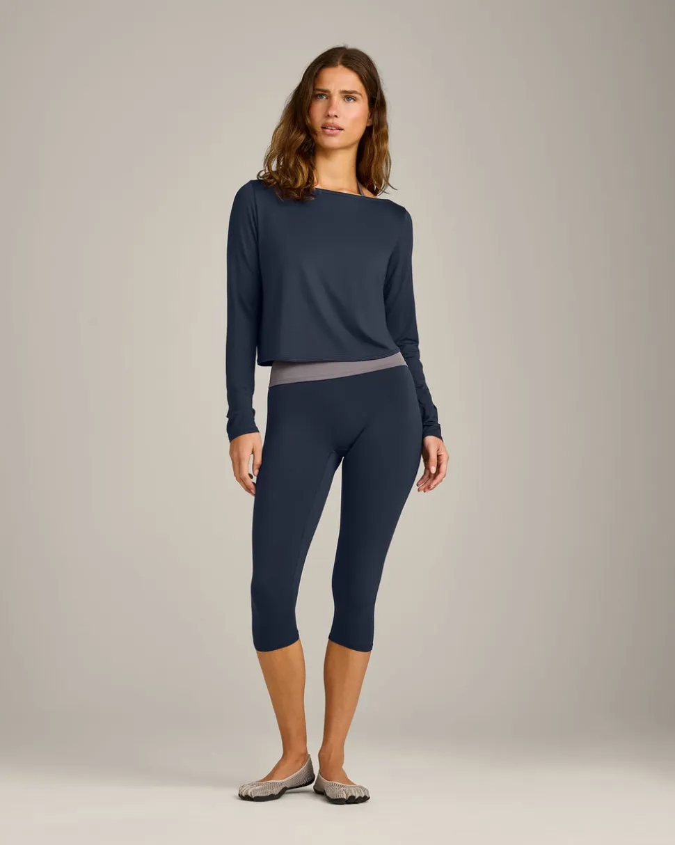 FormeSoft™ Relaxed Slash Neck Long Sleeve Top