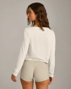 FormeSoft™ Relaxed Slash Neck Long Sleeve Top
