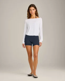 FormeSoft™ Relaxed Slash Neck Long Sleeve Top