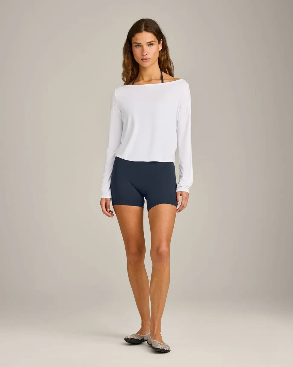 FormeSoft™ Relaxed Slash Neck Long Sleeve Top