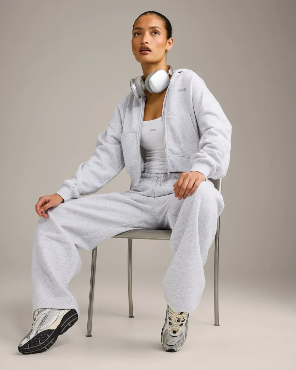 Foundations All Season Cropped Zip Through Hoodie