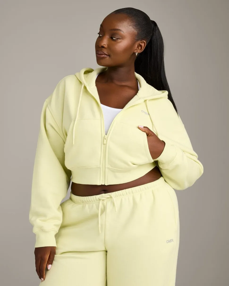 Foundations All Season Cropped Zip Through Hoodie
