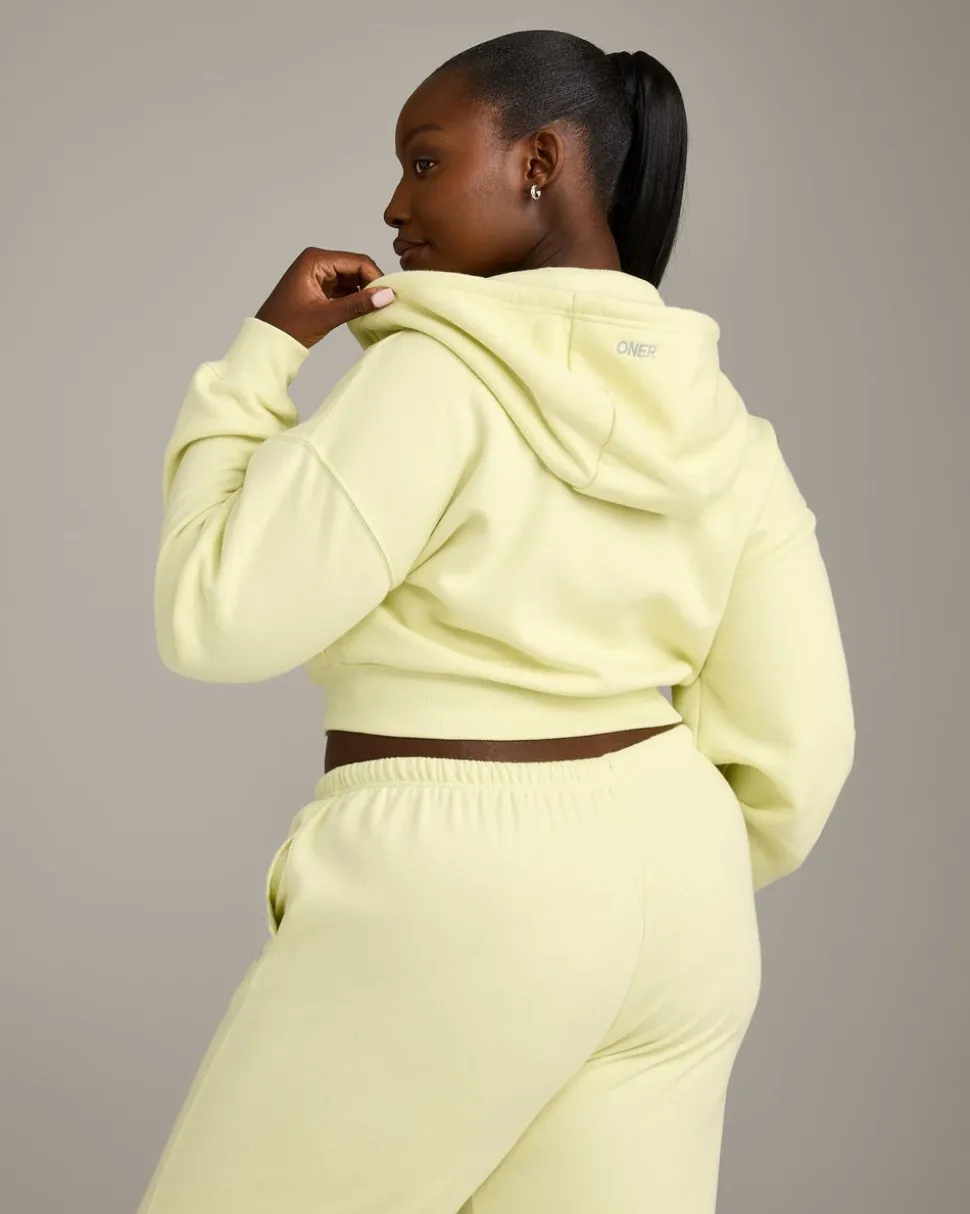 Foundations All Season Cropped Zip Through Hoodie