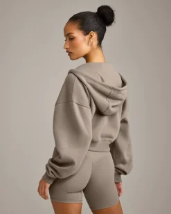 Foundations All Season Cropped Zip Through Hoodie