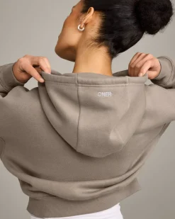 Foundations All Season Cropped Zip Through Hoodie