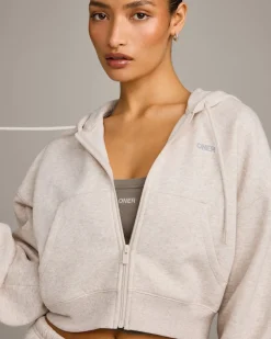 Foundations All Season Cropped Zip Through Hoodie