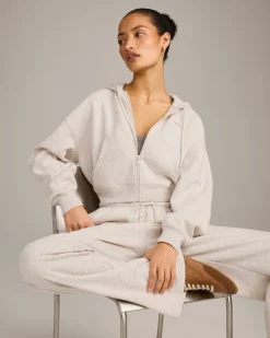Foundations All Season Cropped Zip Through Hoodie