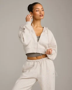 Foundations All Season Cropped Zip Through Hoodie
