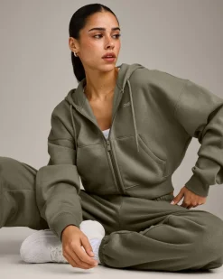 Foundations All Season Cropped Zip Through Hoodie