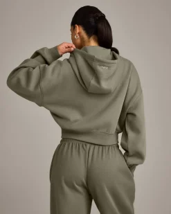 Foundations All Season Cropped Zip Through Hoodie