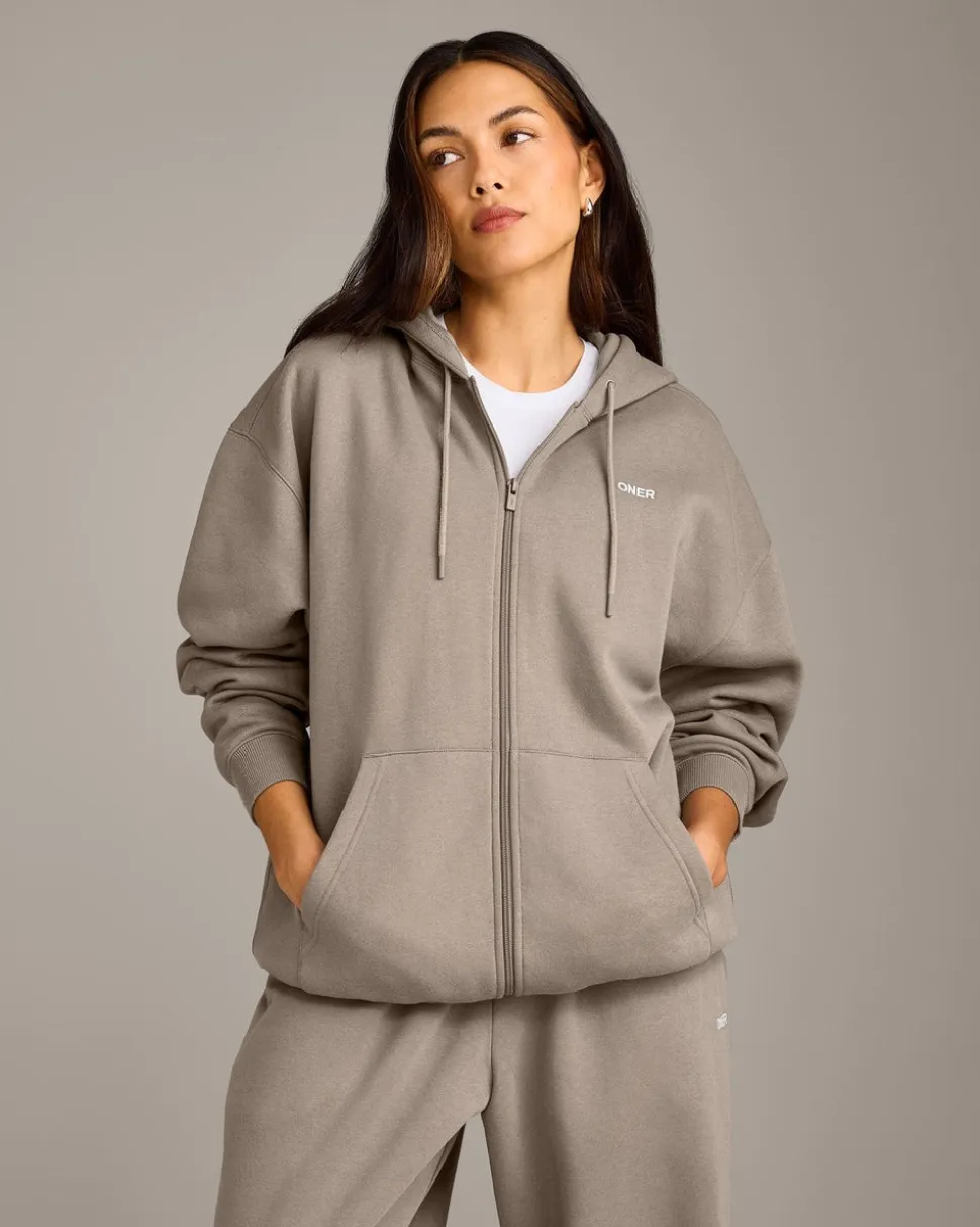 Foundations Cosy Oversized Zip Through Hoodie