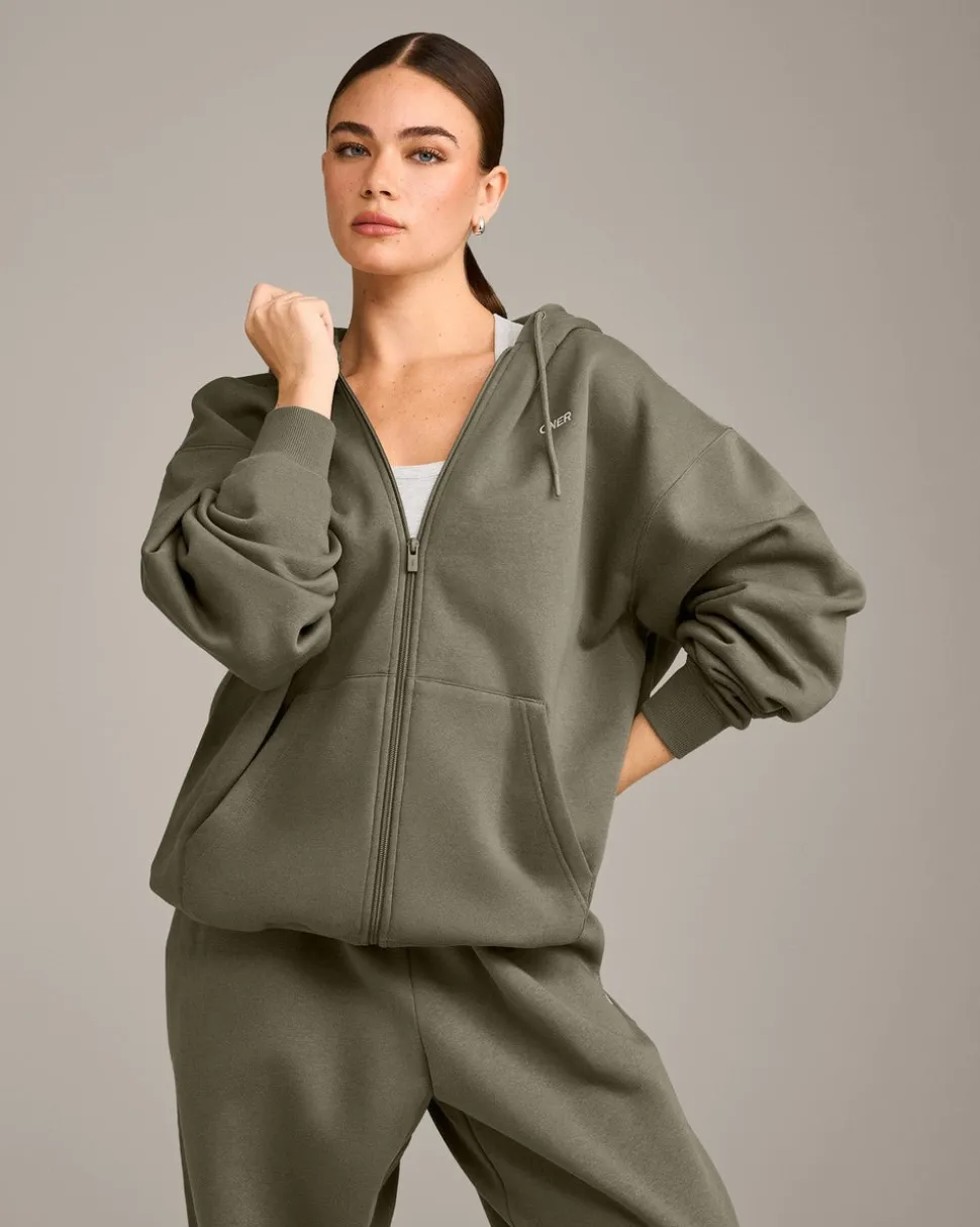 Foundations Cosy Oversized Zip Through Hoodie
