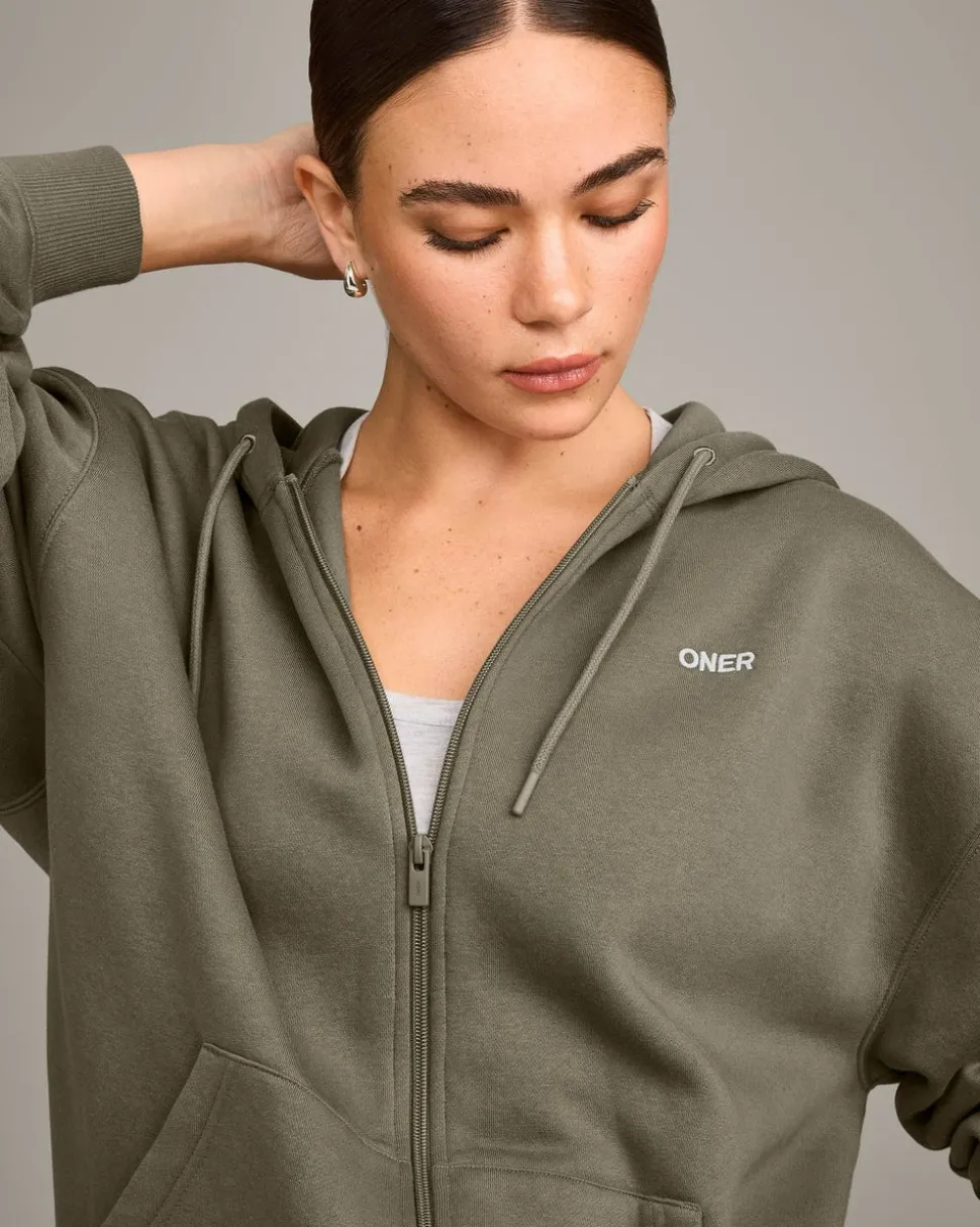 Foundations Cosy Oversized Zip Through Hoodie