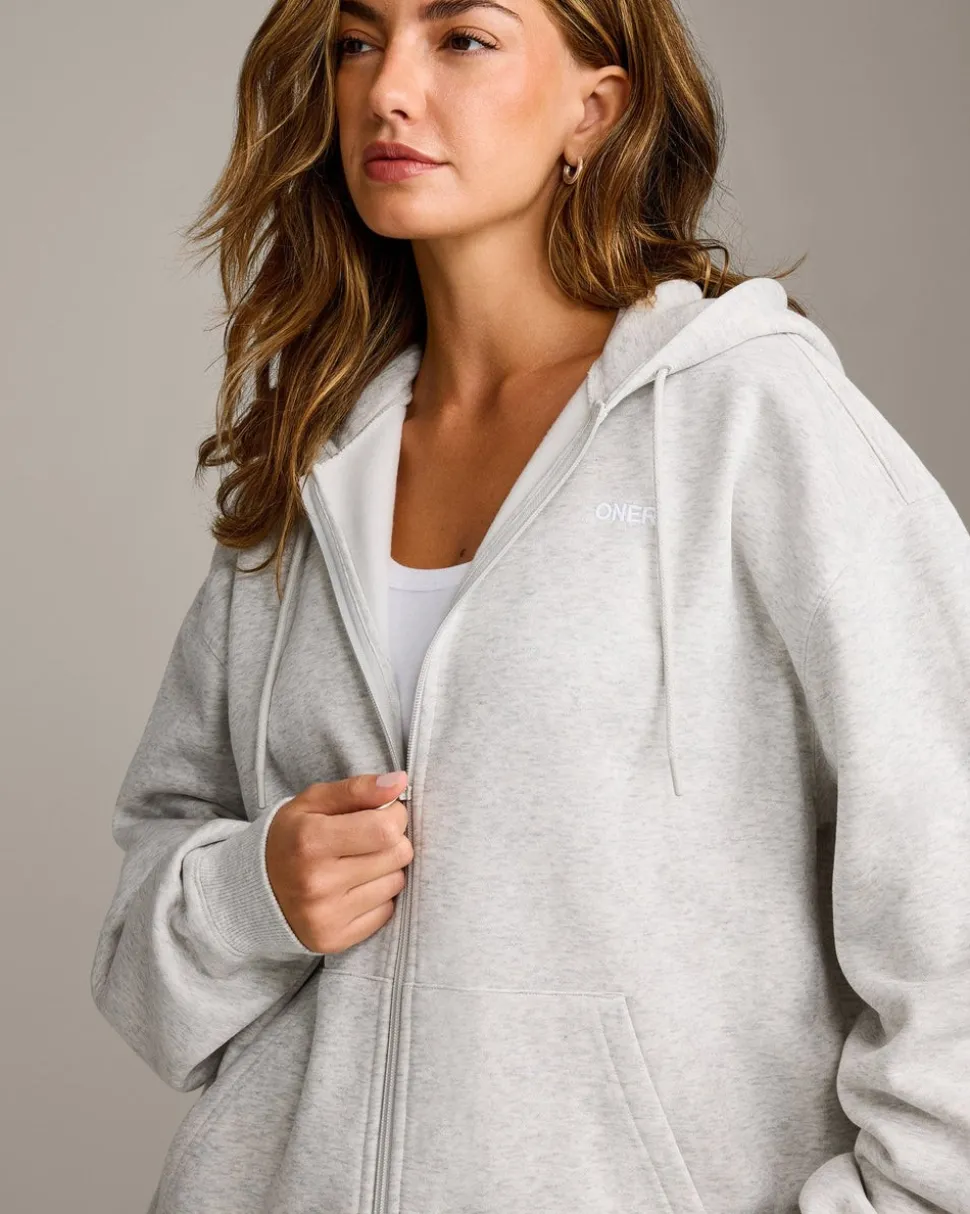 Foundations Cosy Oversized Zip Through Hoodie