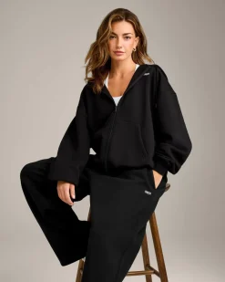 Foundations Cosy Oversized Zip Through Hoodie