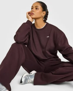 Foundations Crew Neck Sweatshirt with Grey Logo