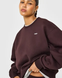 Foundations Crew Neck Sweatshirt with Grey Logo