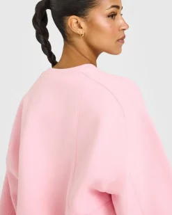 Foundations Oversized Crew Neck Sweatshirt with Oner Embroidery