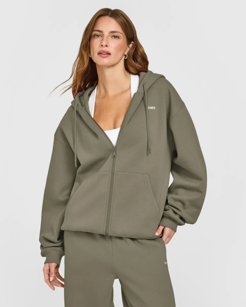 Foundations Zip Through Hoodie
