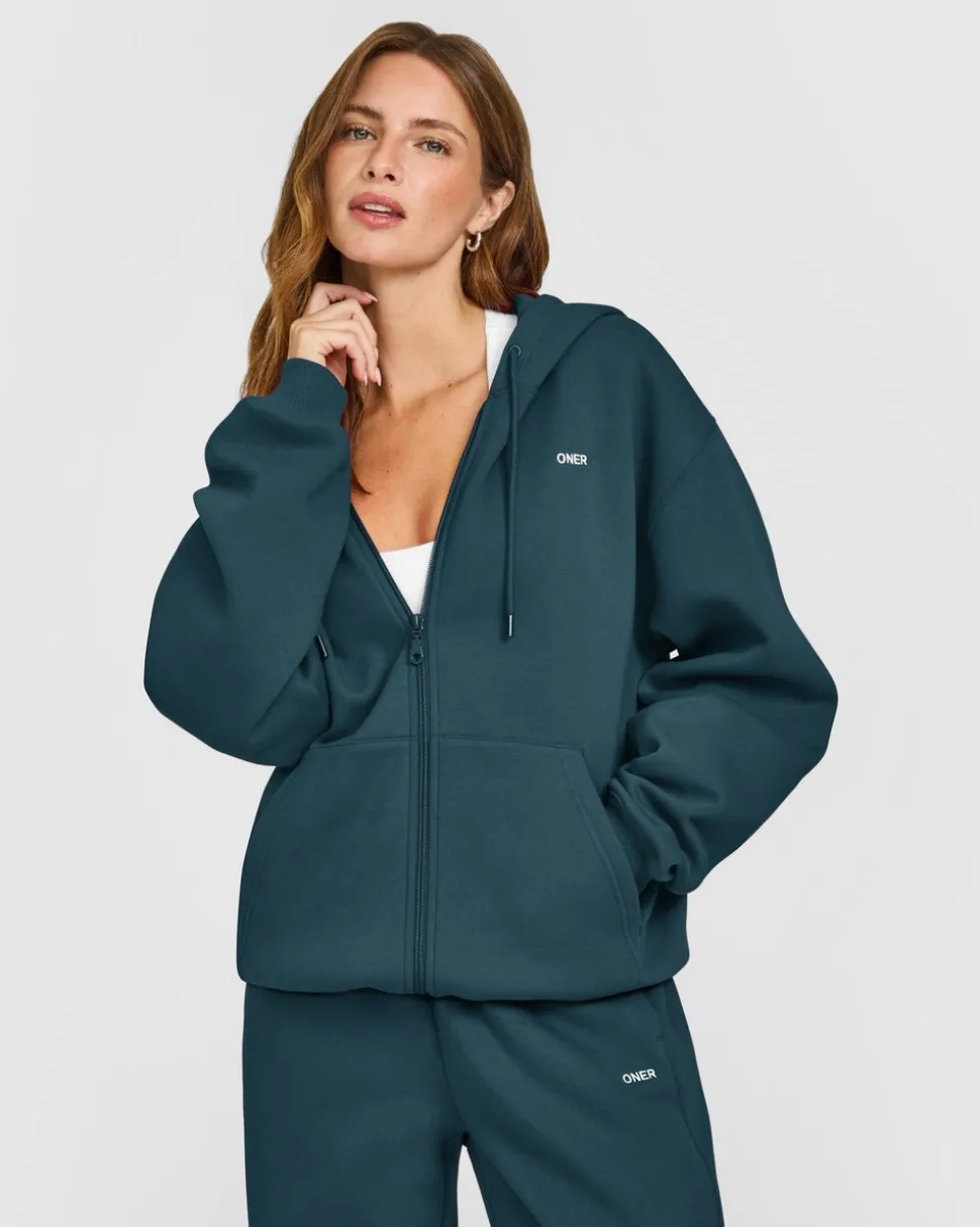 Foundations Zip Through Hoodie