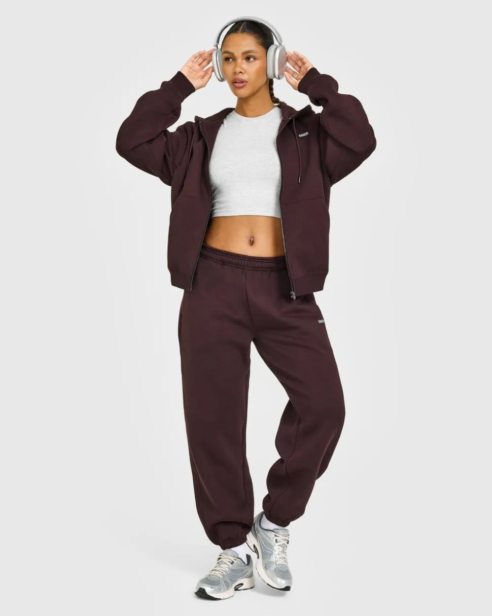 Foundations Zip Through Hoodie with Grey Logo