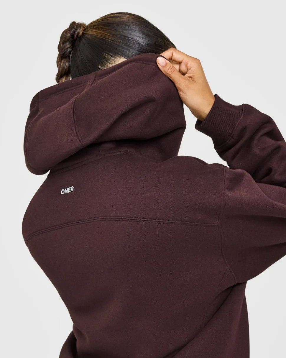 Foundations Zip Through Hoodie with Grey Logo