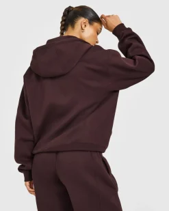 Foundations Zip Through Hoodie with Grey Logo