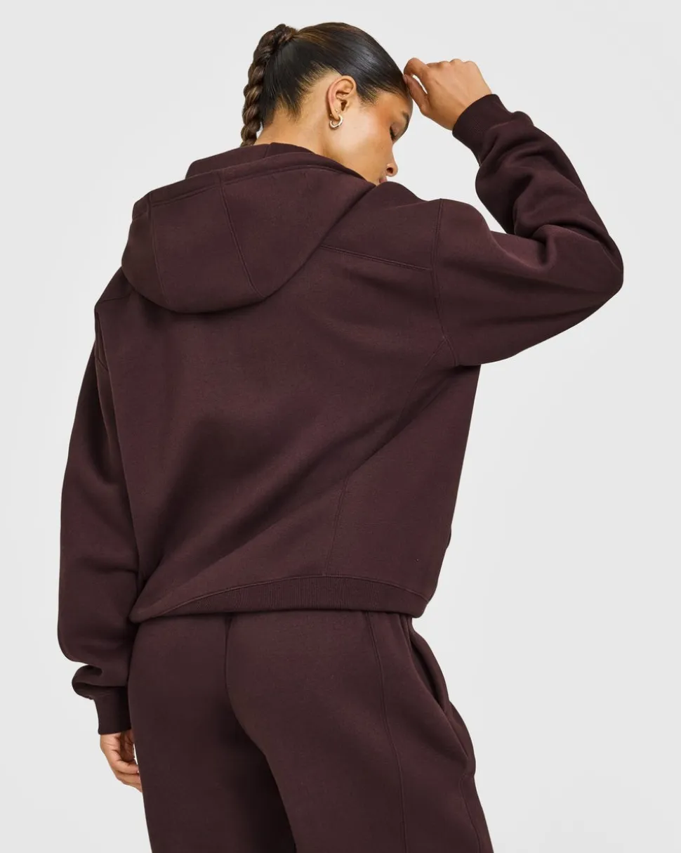 Foundations Zip Through Hoodie with Grey Logo