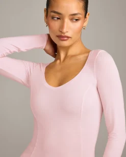Mellow™ Motion Wide V Neck Long Sleeve Top
