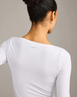 Mellow™ Motion Wide V Neck Long Sleeve Top