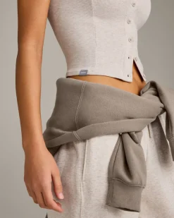 Mellow™ Rib Mid Short Sleeve Cardigan