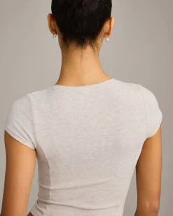 Mellow™ Rib Mid Short Sleeve Cardigan