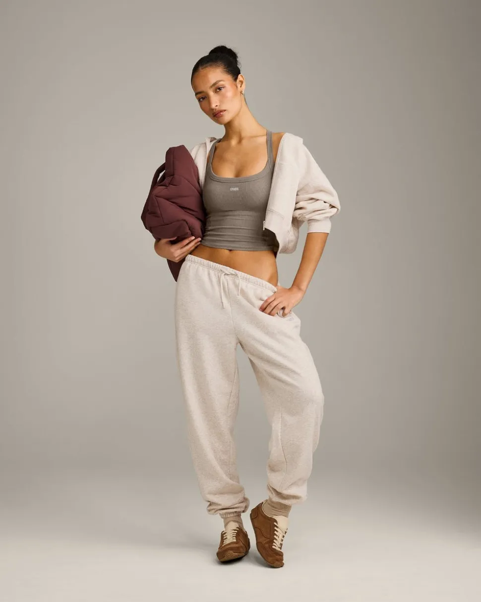 Mellow™ Rib Racer Back Mid Vest with Built in Bra Shelf