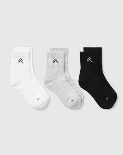 Mid Crew Socks 3 Pack