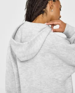 Oversized Knit Hoodie