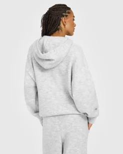Oversized Knit Hoodie
