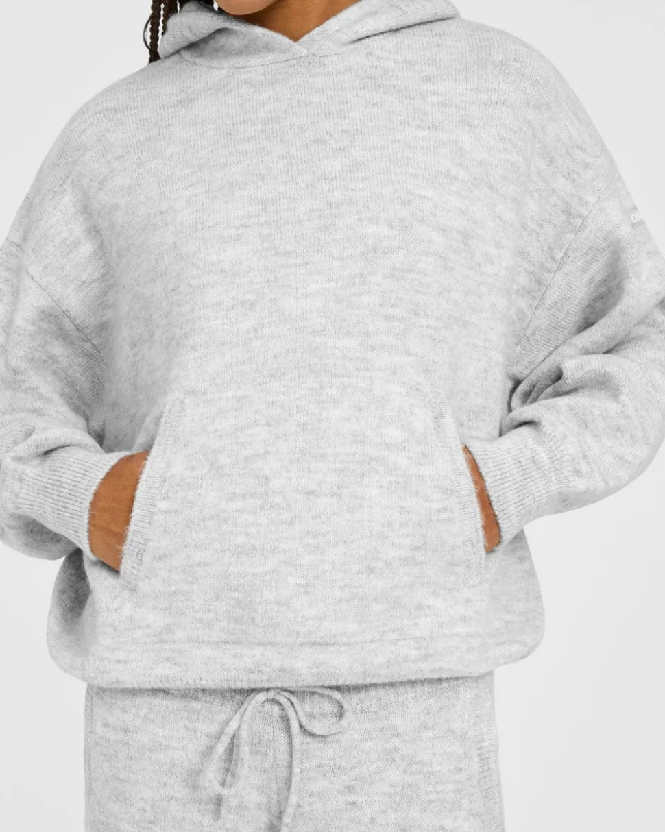 Oversized Knit Hoodie