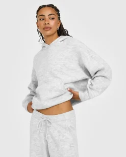 Oversized Knit Hoodie