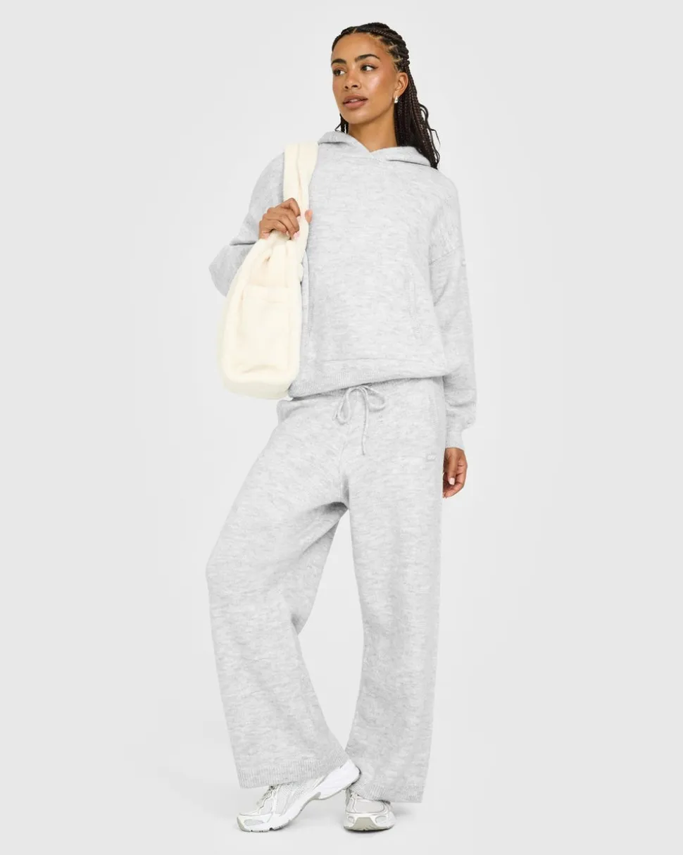 Oversized Knit Hoodie
