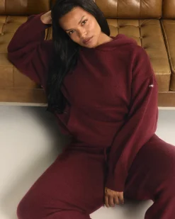 Oversized Knit Hoodie