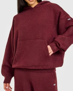 Oversized Knit Hoodie