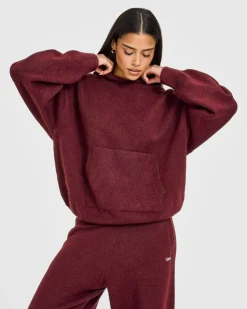 Oversized Knit Hoodie
