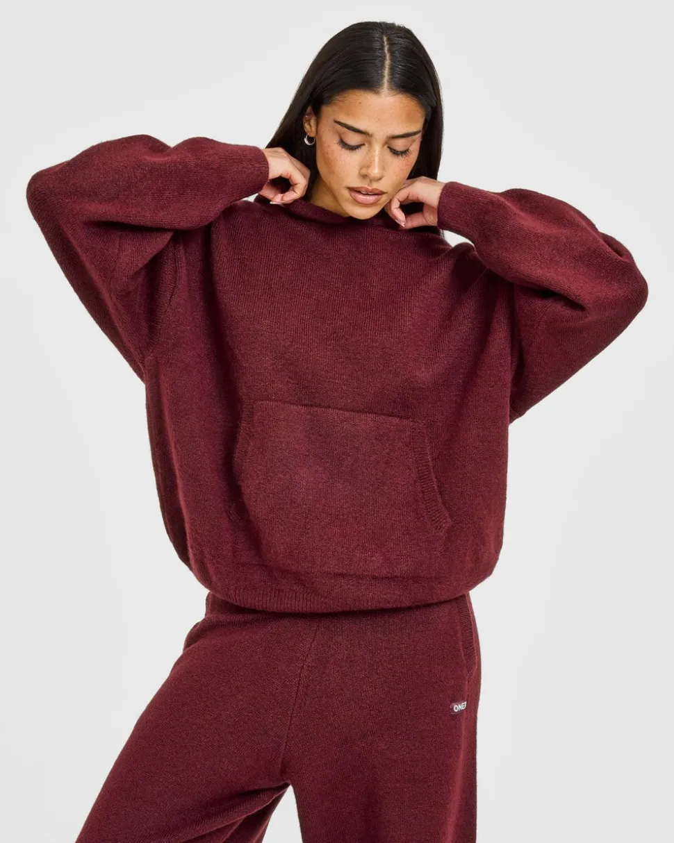 Oversized Knit Hoodie