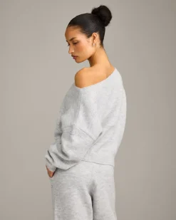 Oversized Knit Off-The-Shoulder Sweater