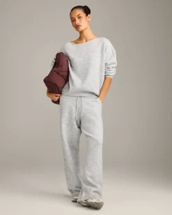 Oversized Knit Off-The-Shoulder Sweater