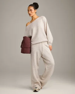 Oversized Knit Off-The-Shoulder Sweater