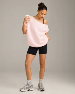 Oversized Knit Off-The-Shoulder Sweater